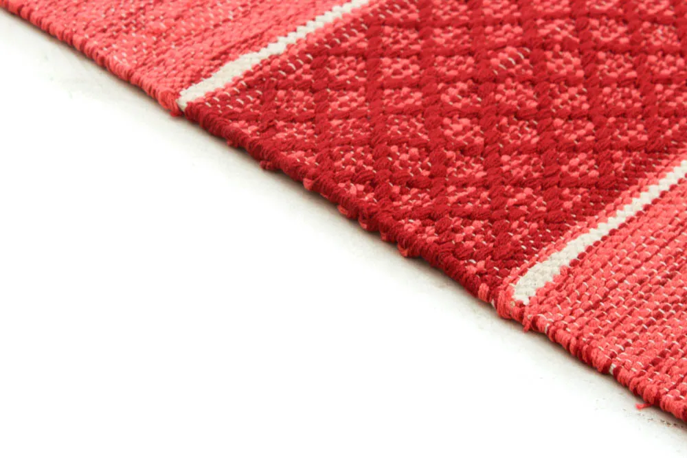 Rag rug - Visby (red)