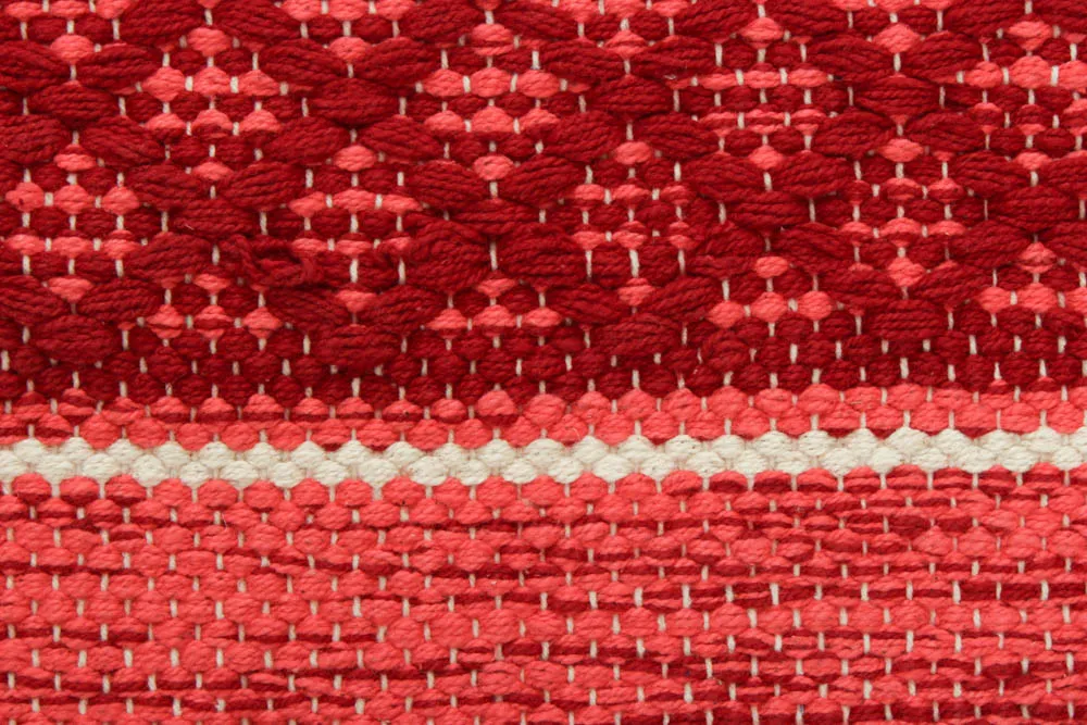 Rag rug - Visby (red)