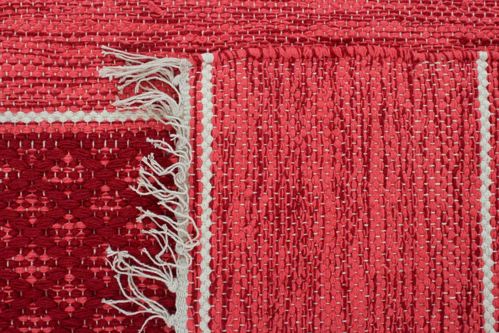 Rag rug - Visby (red)