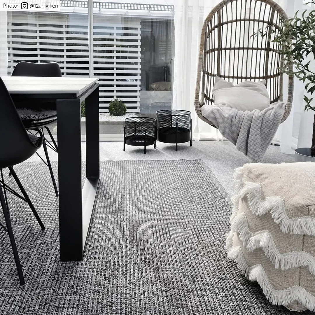 Indoor/Outdoor rug - Tromsø (anthracite)