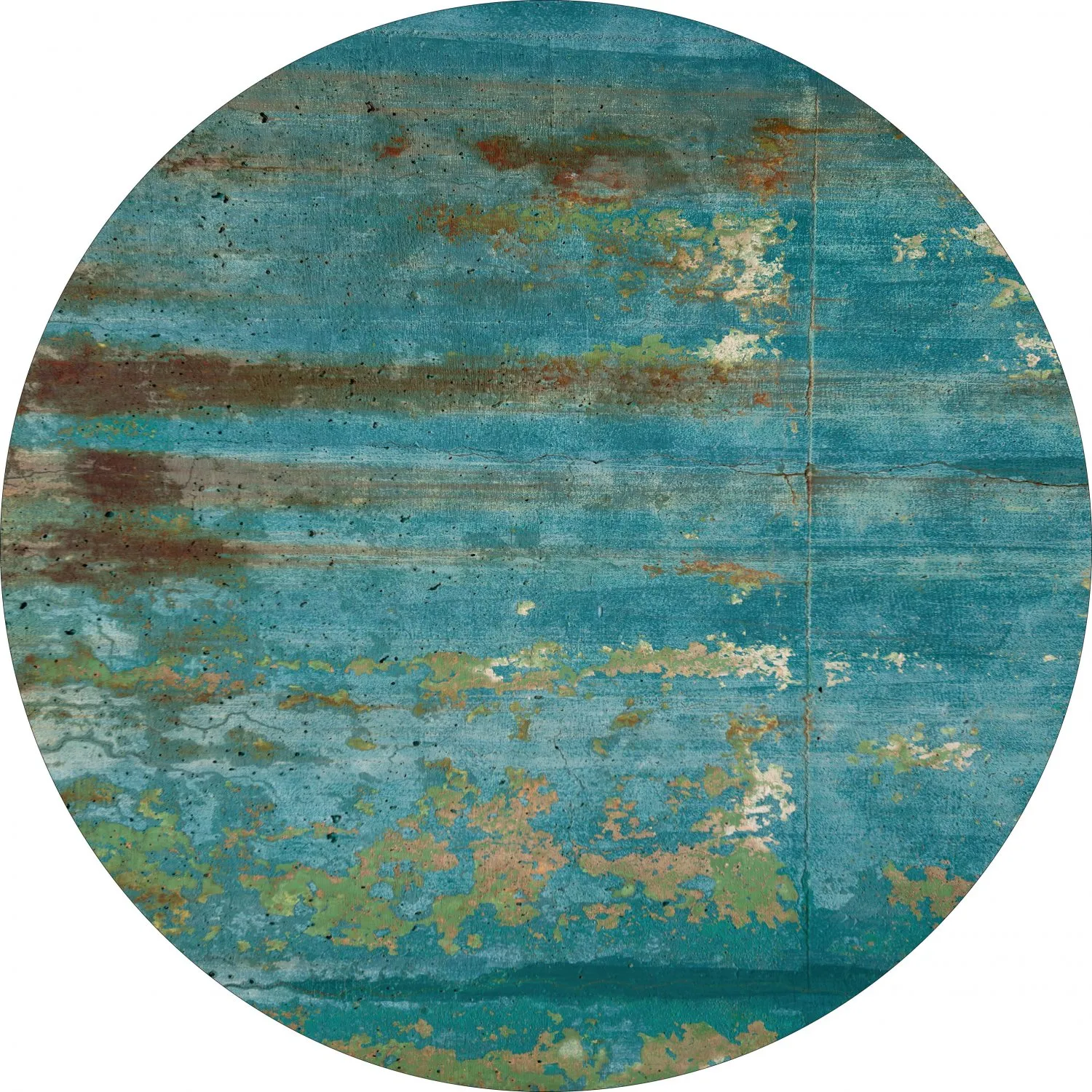 Round rug - Domont (turquoise)