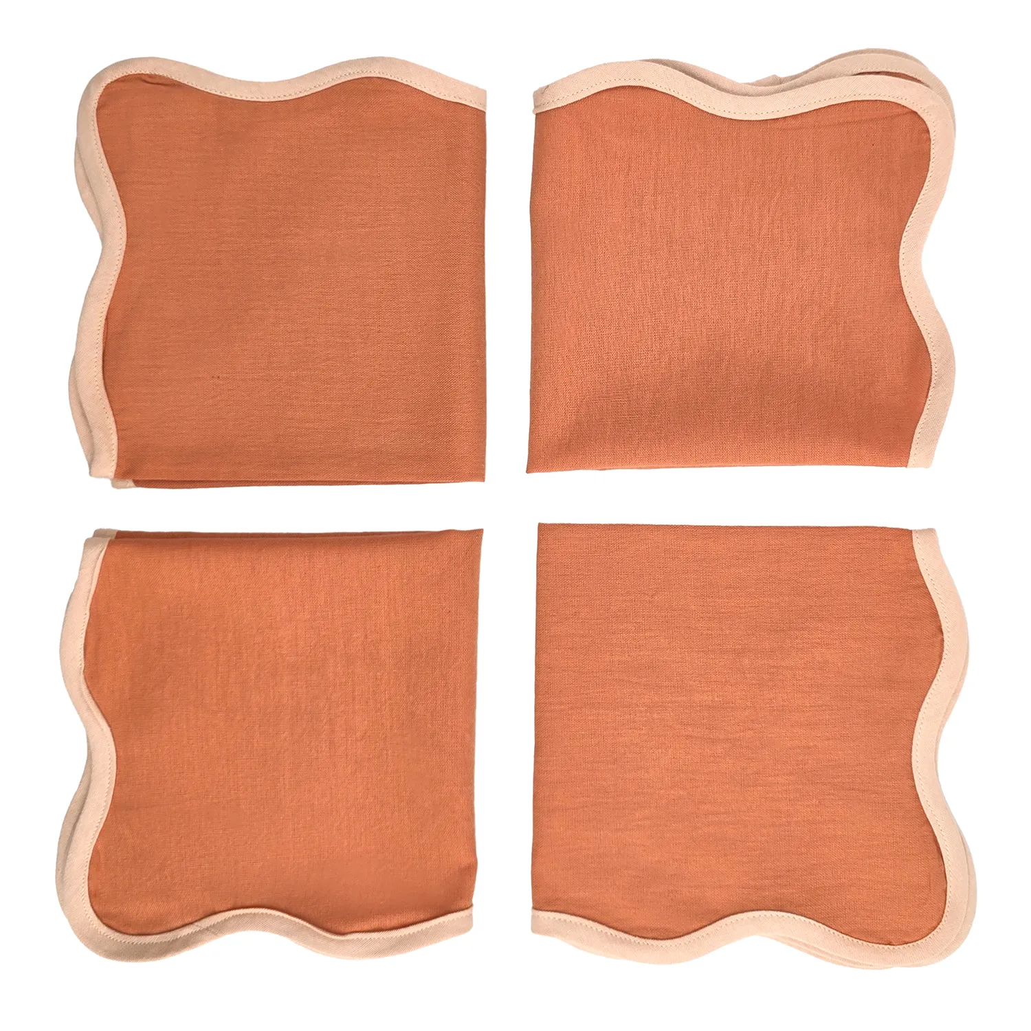 Napkins - 4-pack Cloth napkin Yrsa (rust)