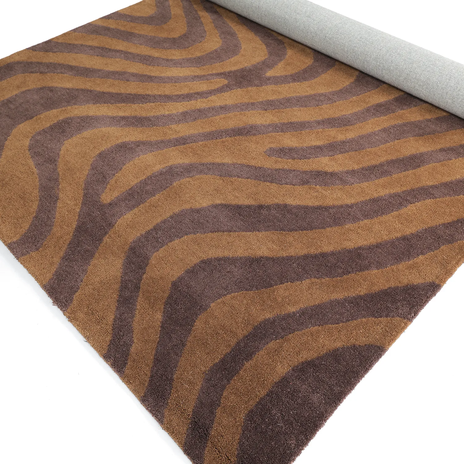 Wool rug - Aiz Hand Tufted Wool Premium (brown)