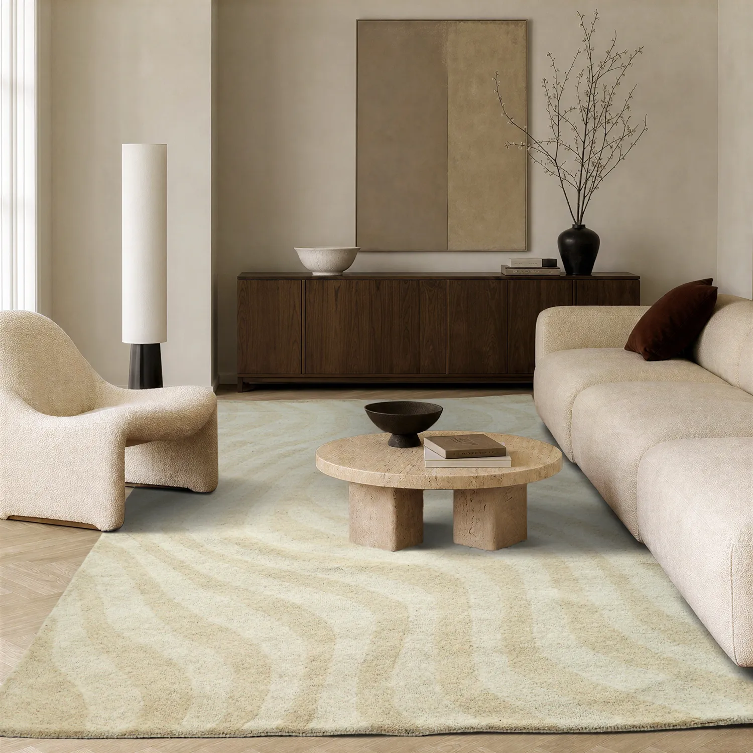 Wool rug - Aiz Hand Tufted Wool Premium (grey)