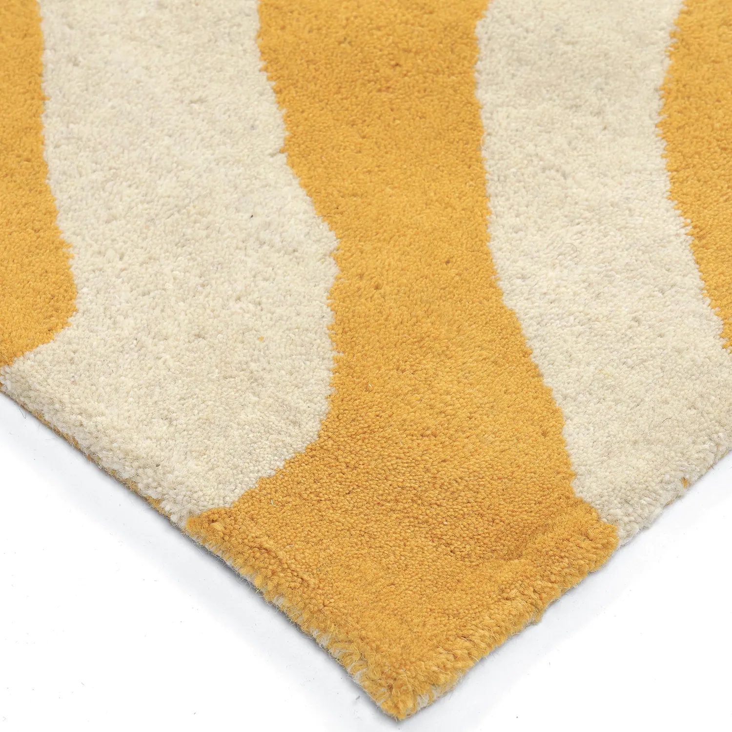 Wool rug - Aiz Hand Tufted Wool Premium (yellow)