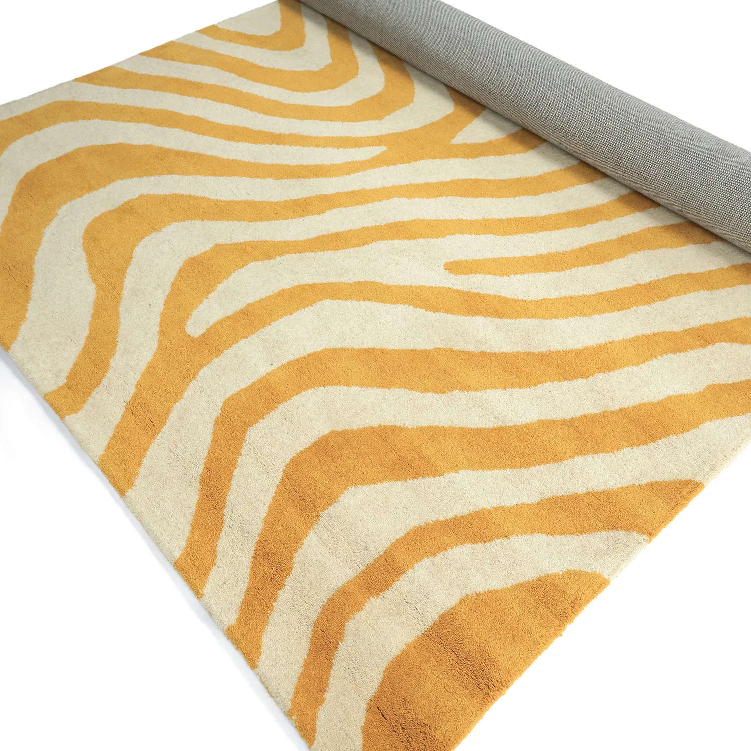 Wool rug - Aiz Hand Tufted Wool Premium (yellow)