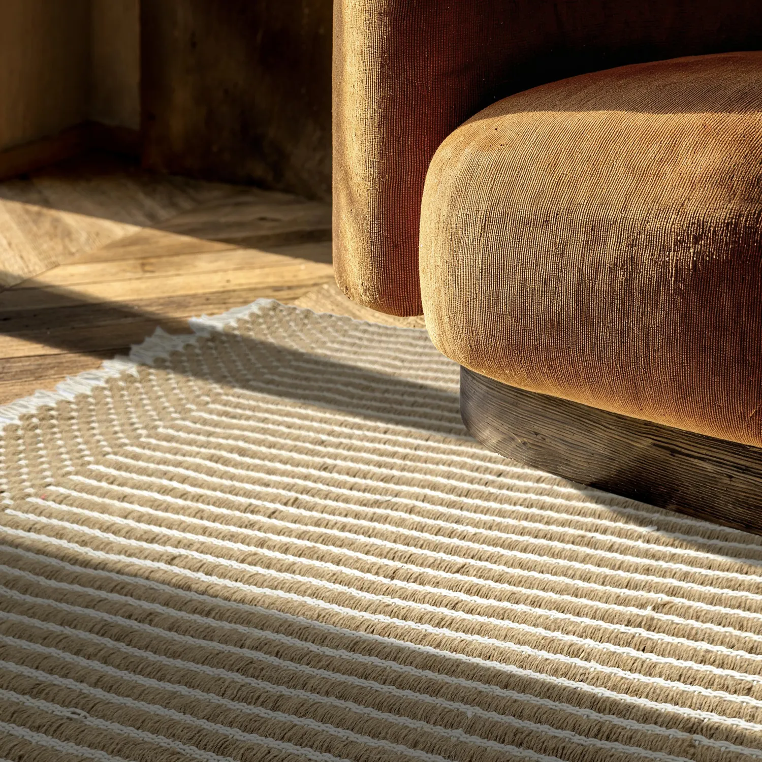 Wool rug - Arbil (beige/white)