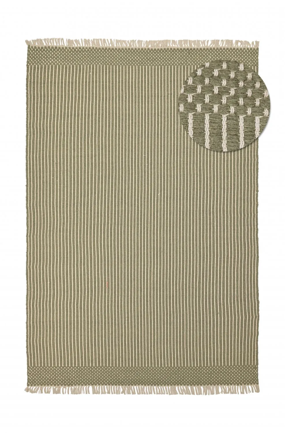 Wool rug - Arbil (green/white)