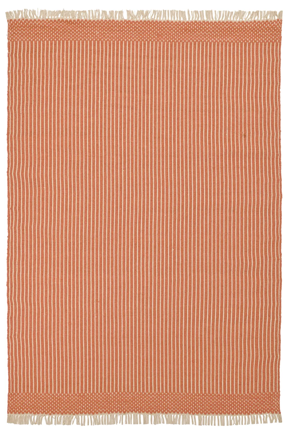 Wool rug - Arbil (terracotta/white)