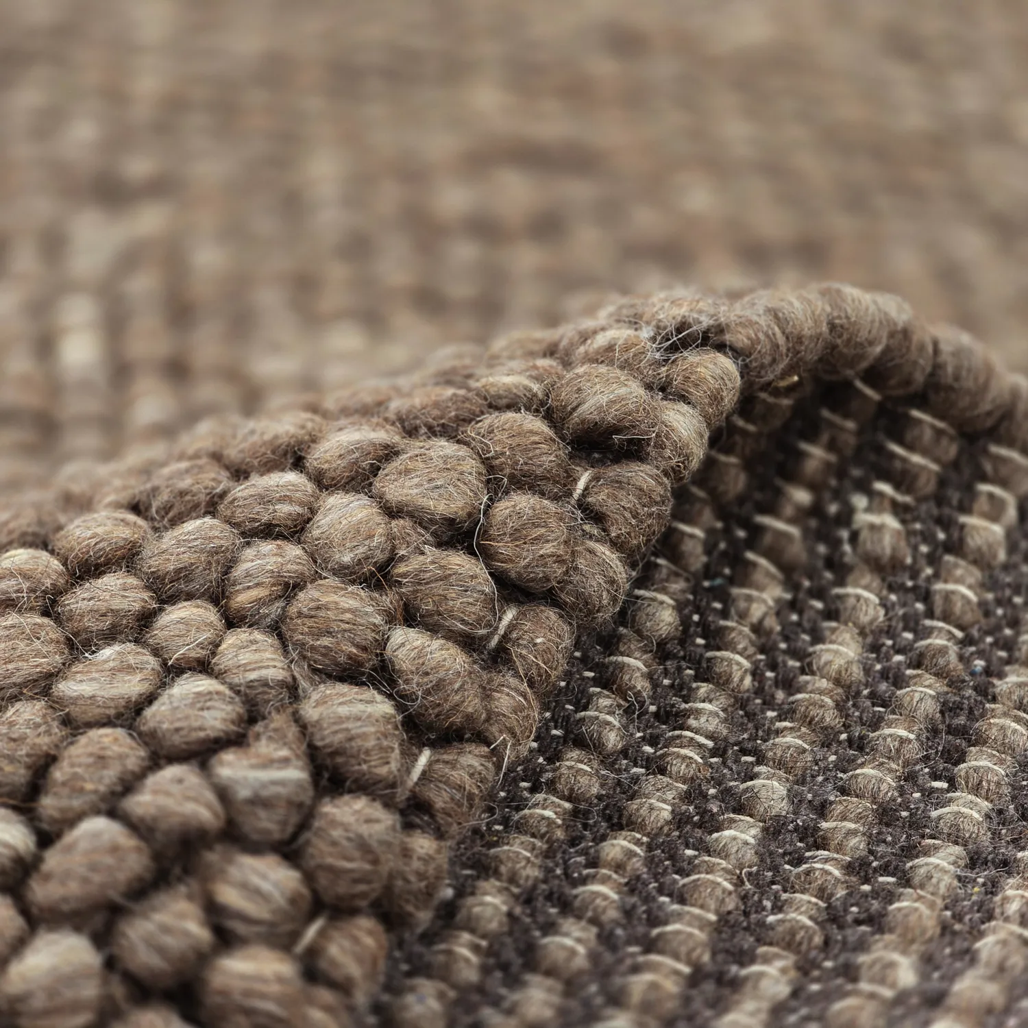 Wool rug - Avafors Wool Bubble (brown/beige)