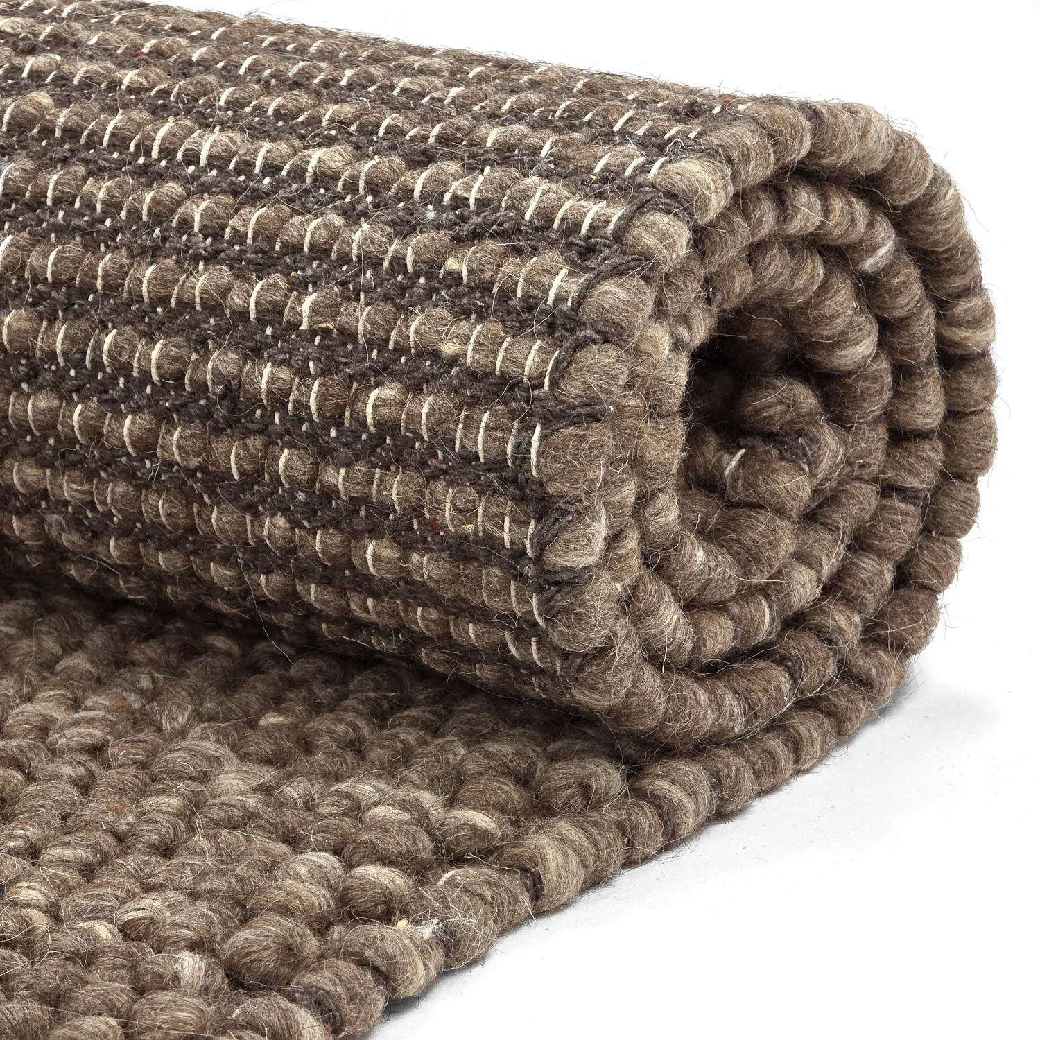 Wool rug - Avafors Wool Bubble (brown/beige)