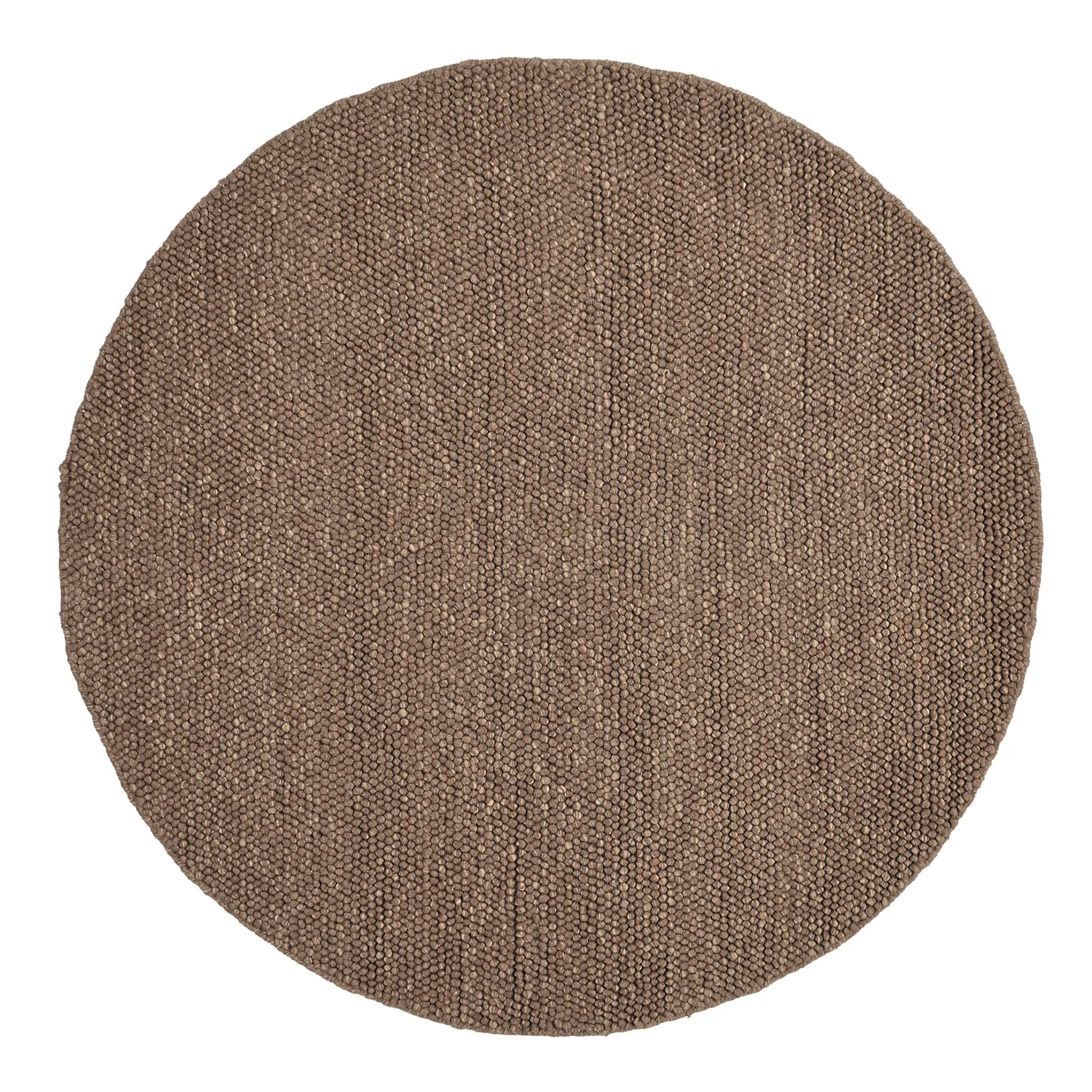 Round rug - Avafors Wool Bubble (brown/beige)