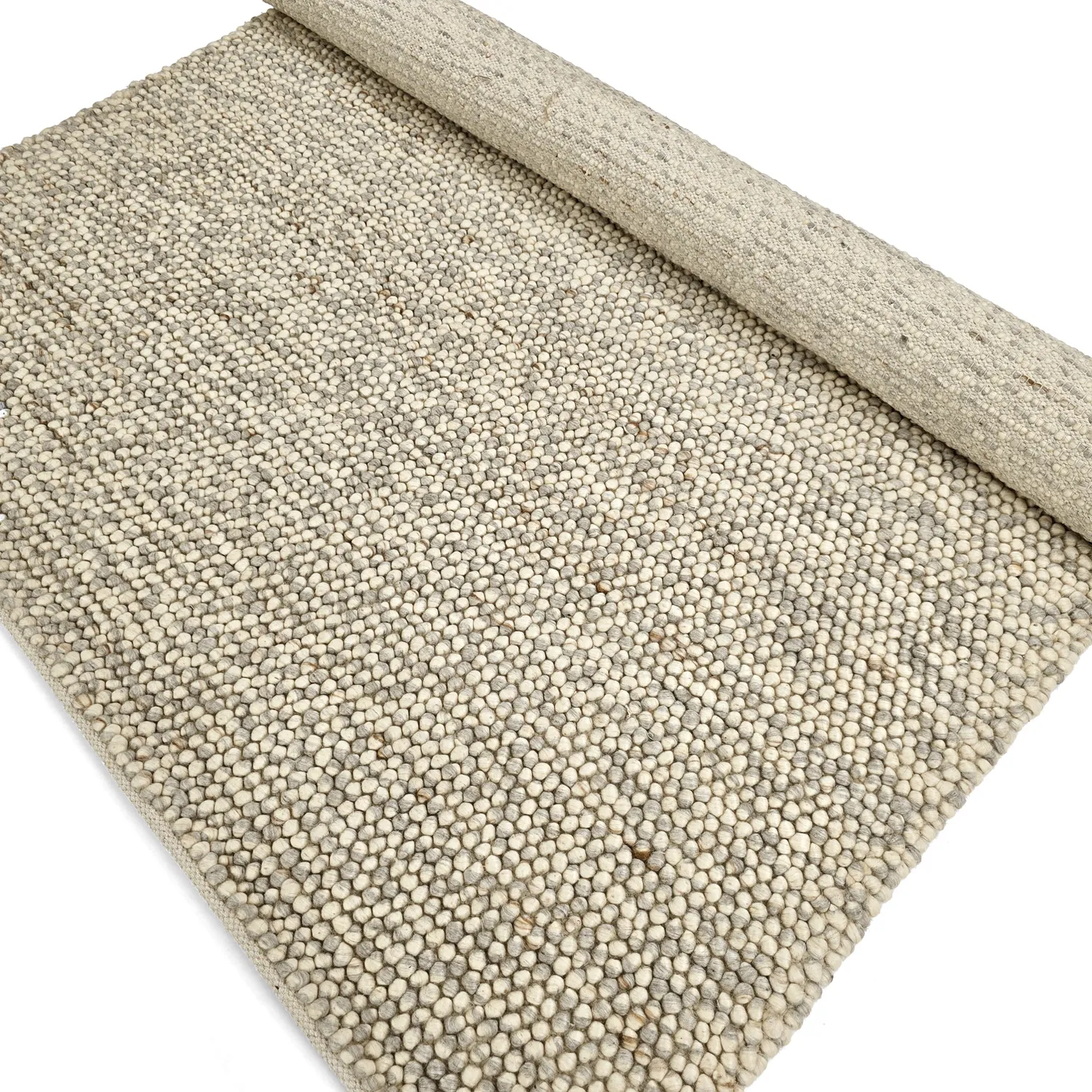 Wool rug - Avafors Wool Bubble (grey/beige)