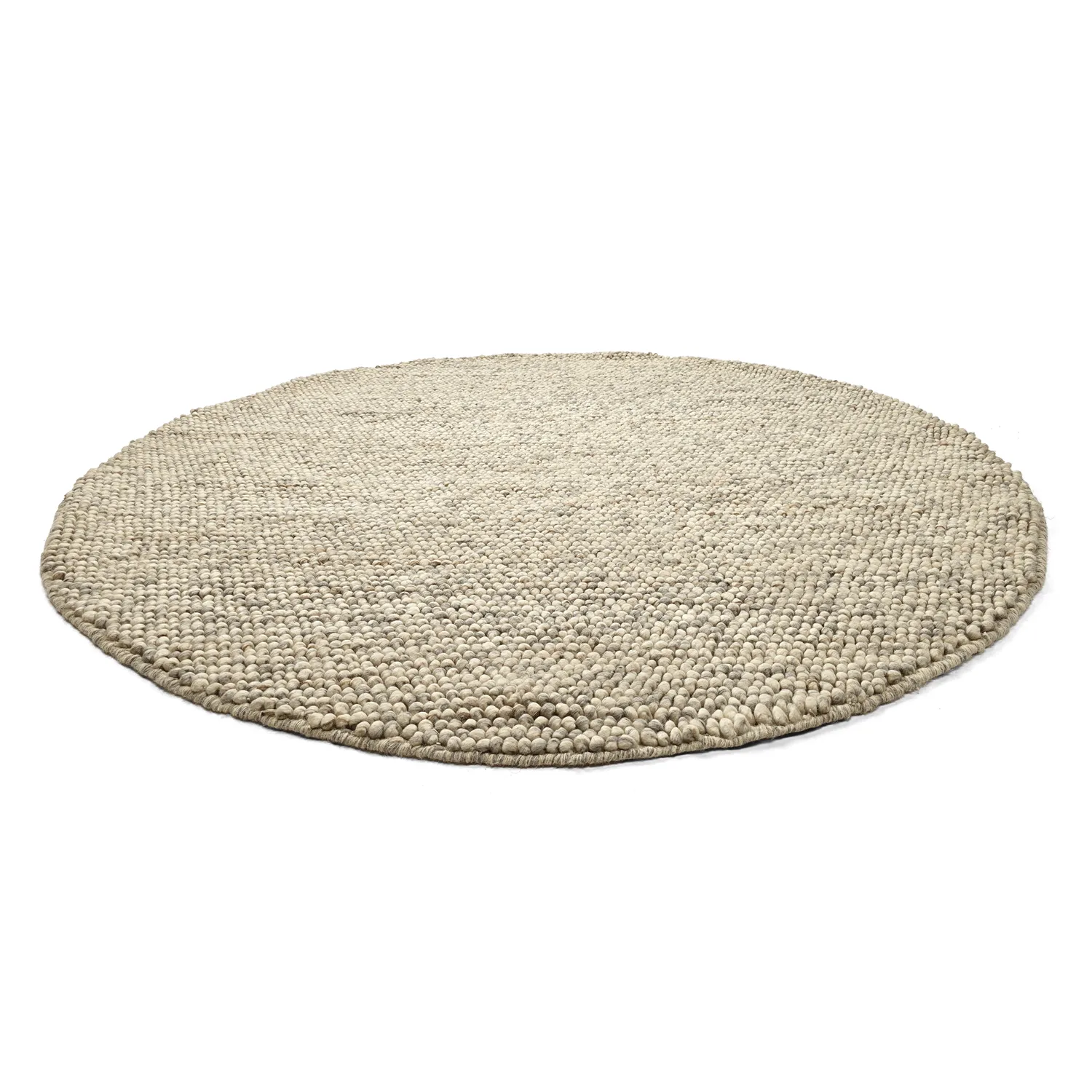 Round rug - Avafors Wool Bubble (grey/beige)