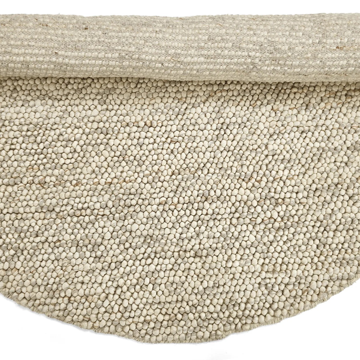 Round rug - Avafors Wool Bubble (grey/beige)