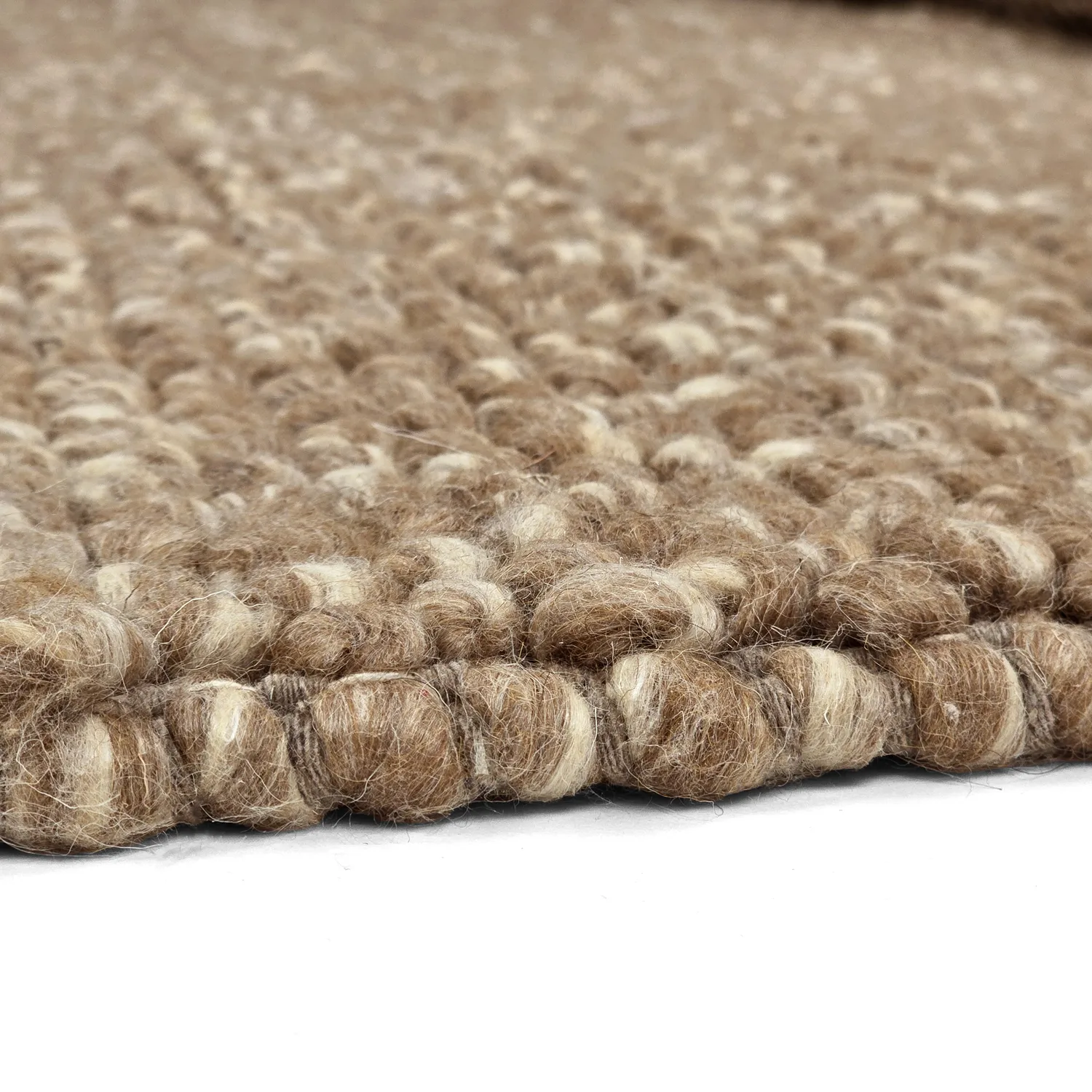 Wool rug - Avafors Wool Bubble (light brown/white)