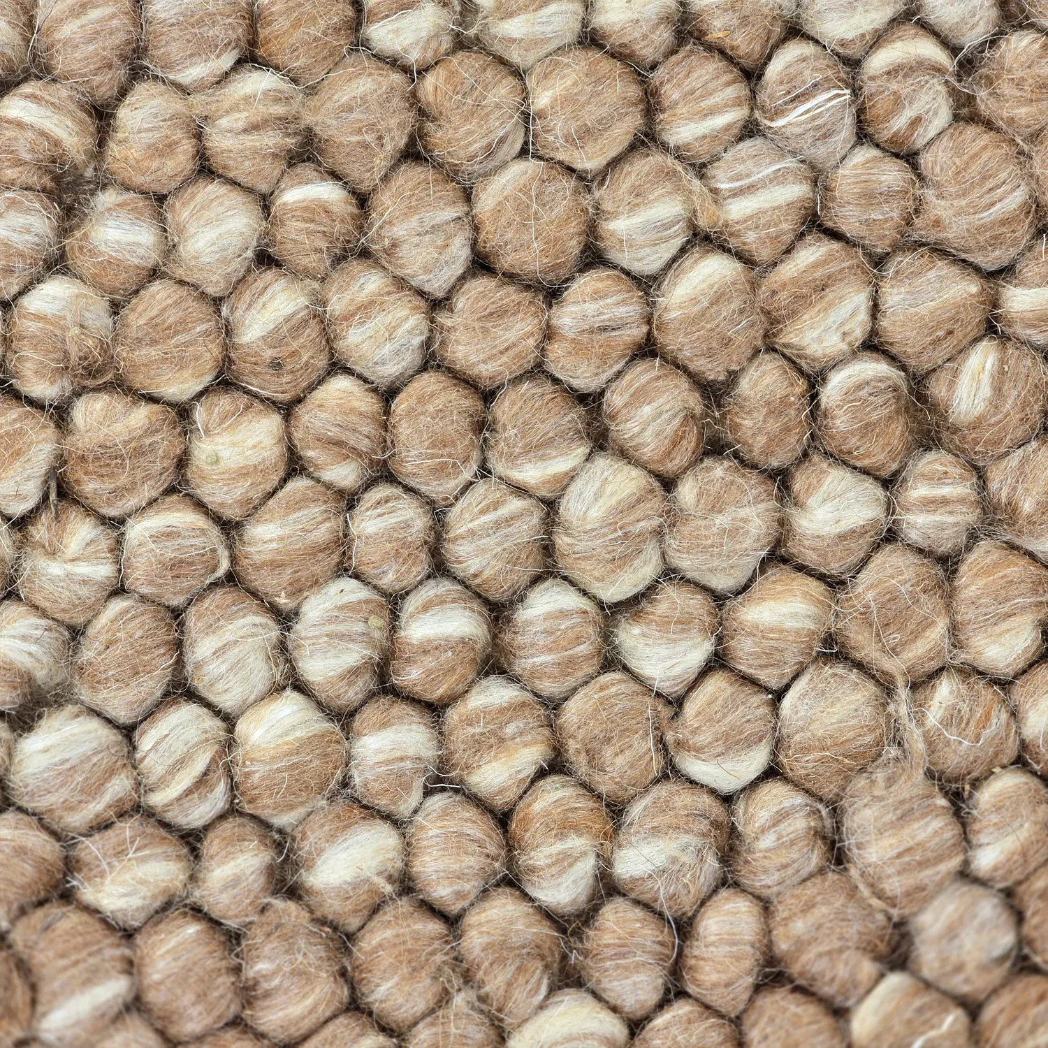 Wool rug - Avafors Wool Bubble (light brown/white)
