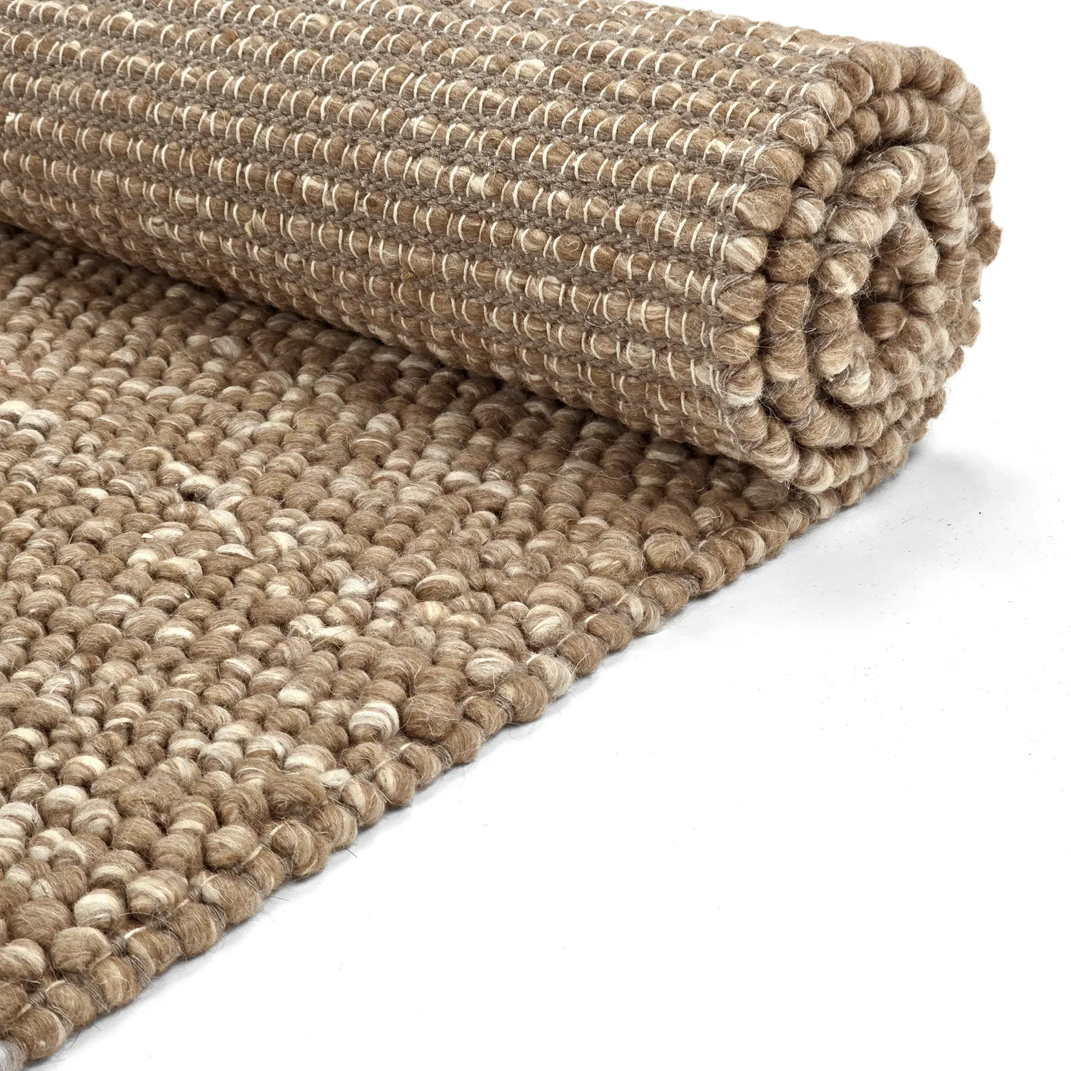 Wool rug - Avafors Wool Bubble (light brown/white)