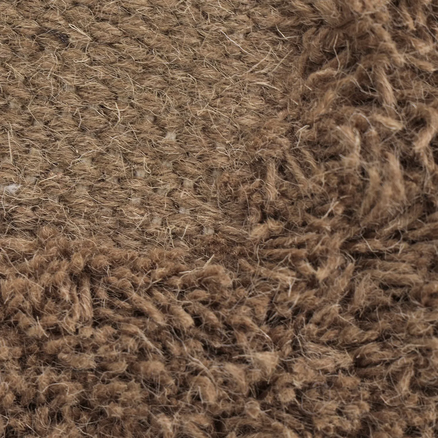 Wool rug - Beja (dark brown)