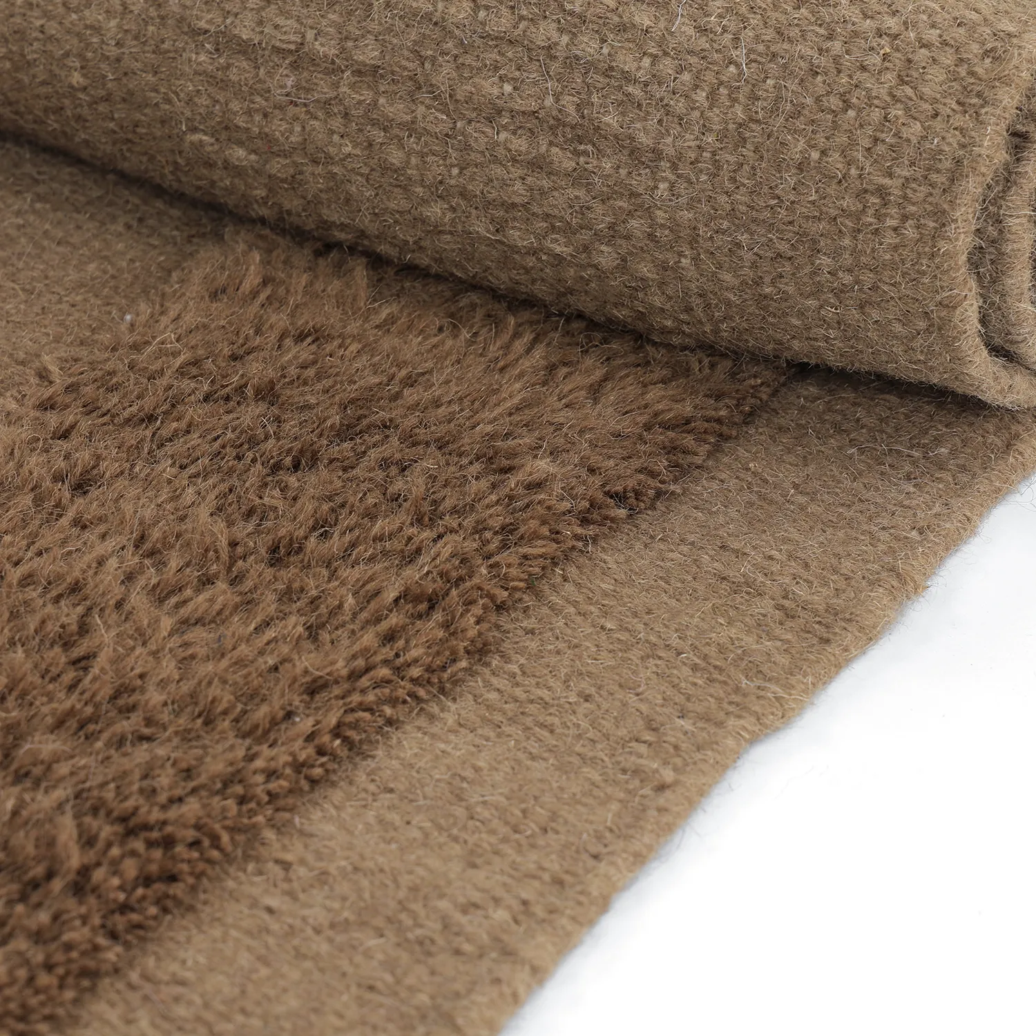 Wool rug - Beja (dark brown)