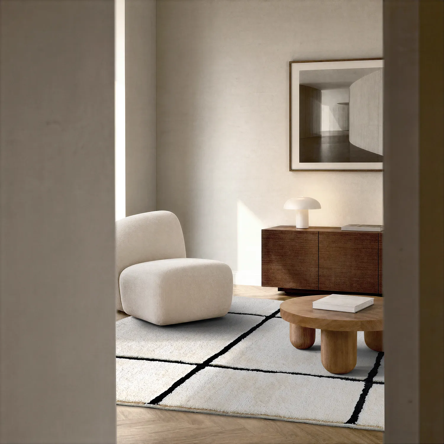 Shaggy rugs - Bitola (cream)
