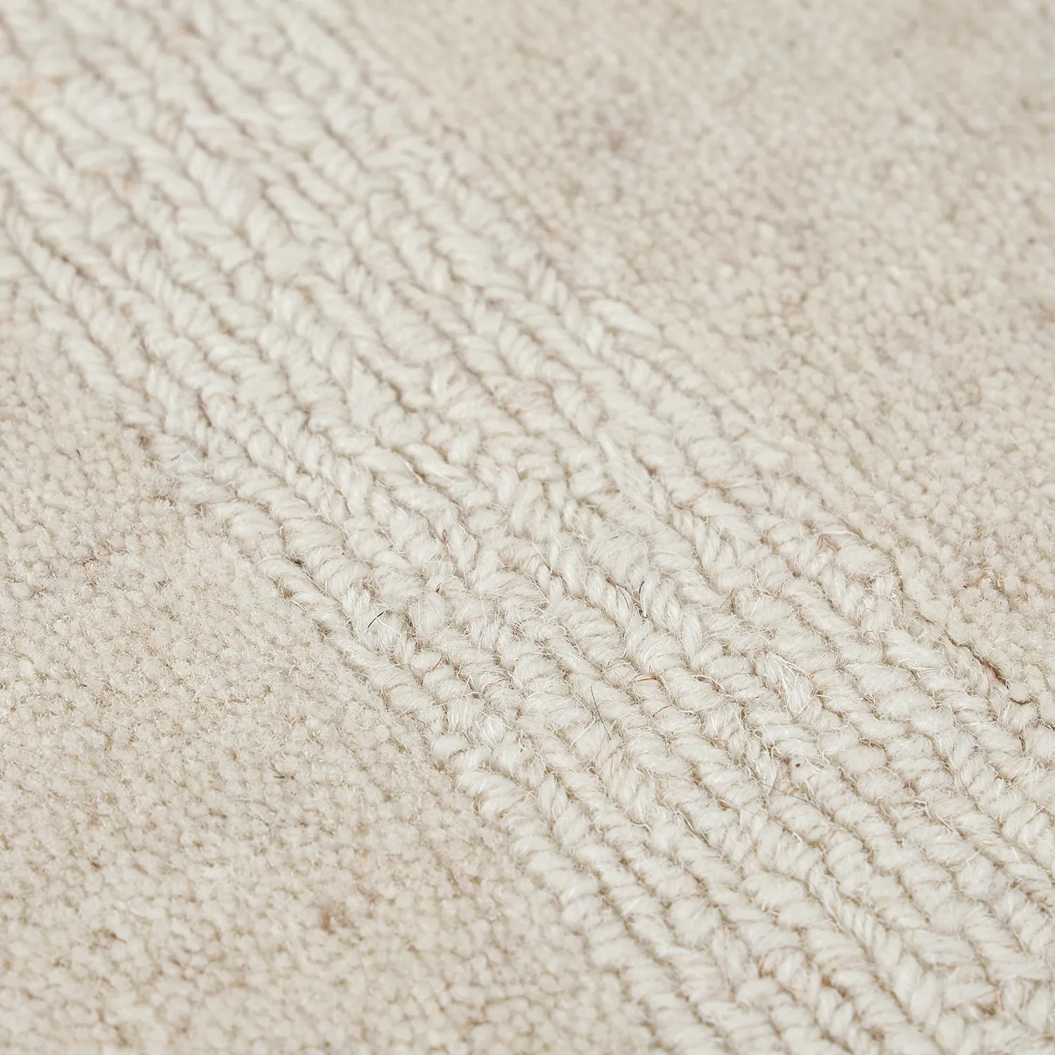 Wool rug - Brenta Handloom Wool Premium (cream)