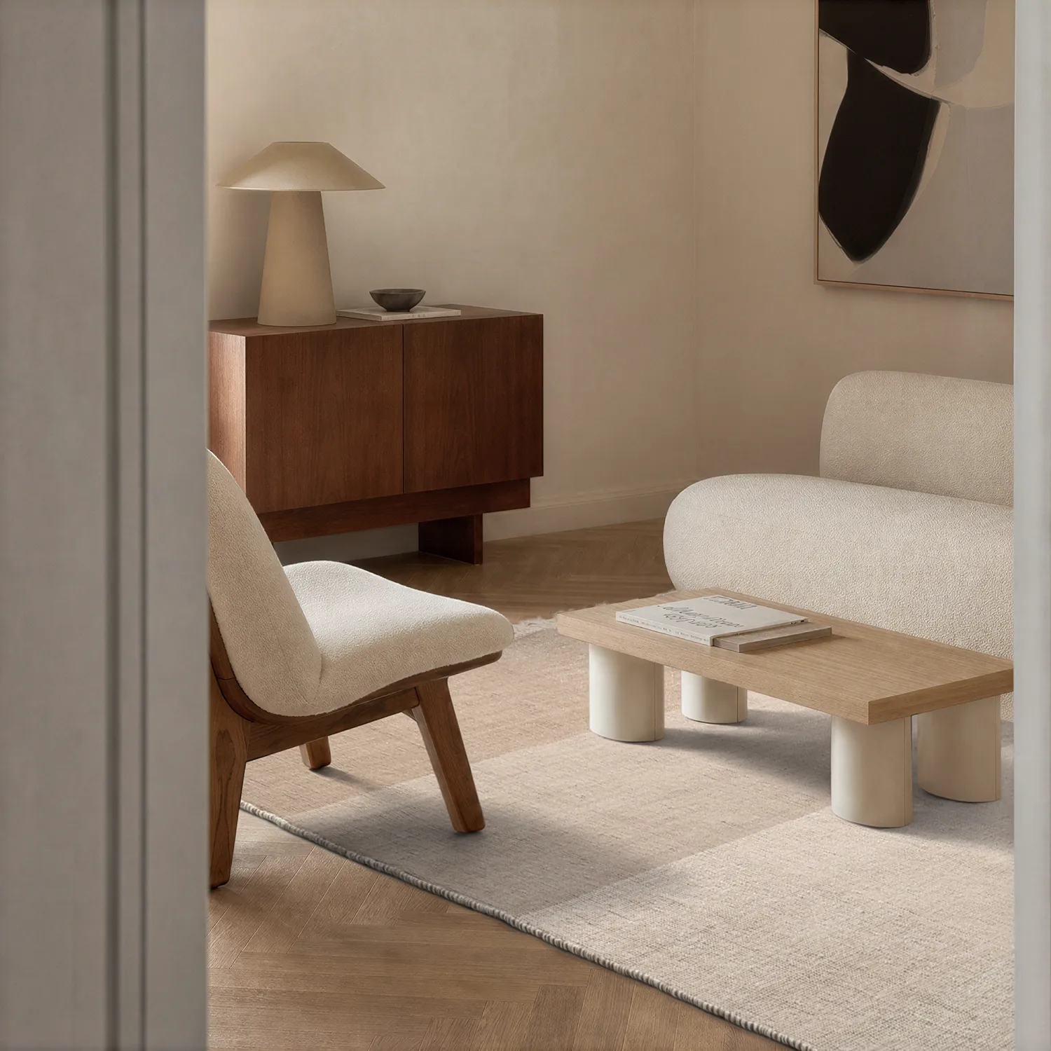 Wool rug - Chaves (beige)