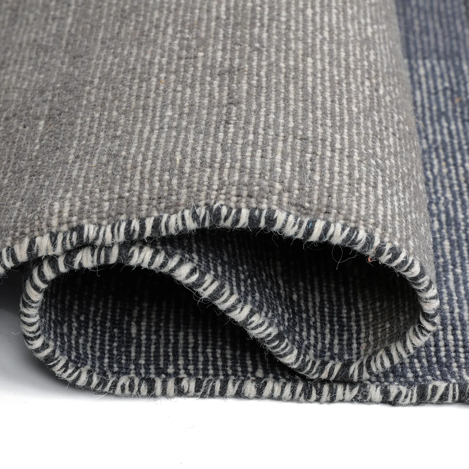 Wool rug - Chaves (blue/gray/white)