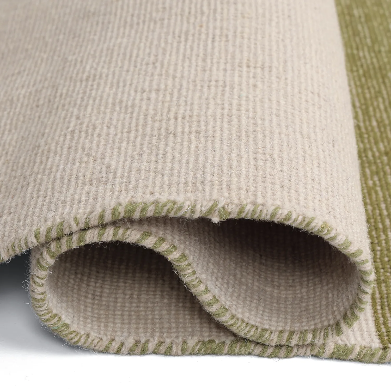 Wool rug - Chaves (green/beige)