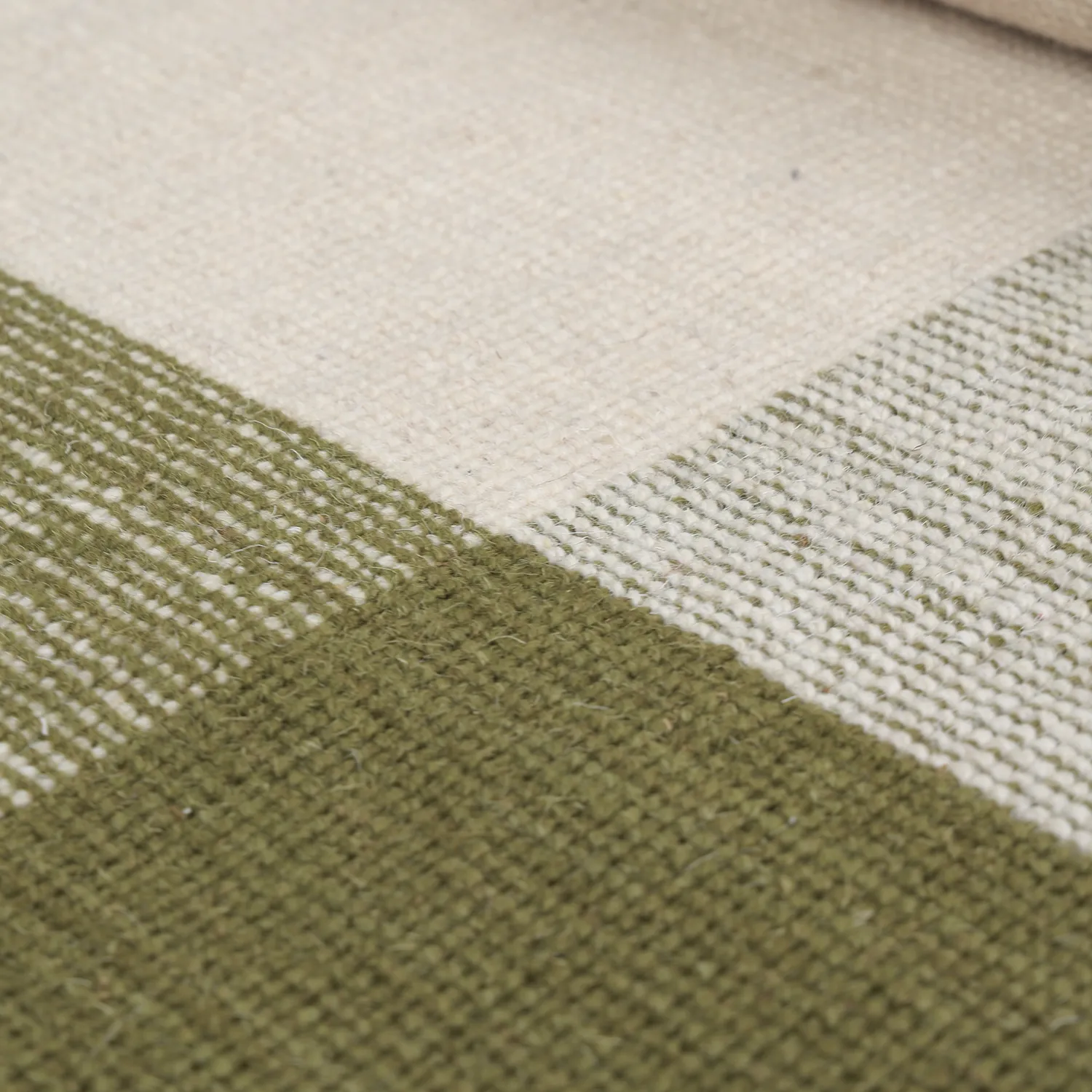Wool rug - Chaves (green/beige)