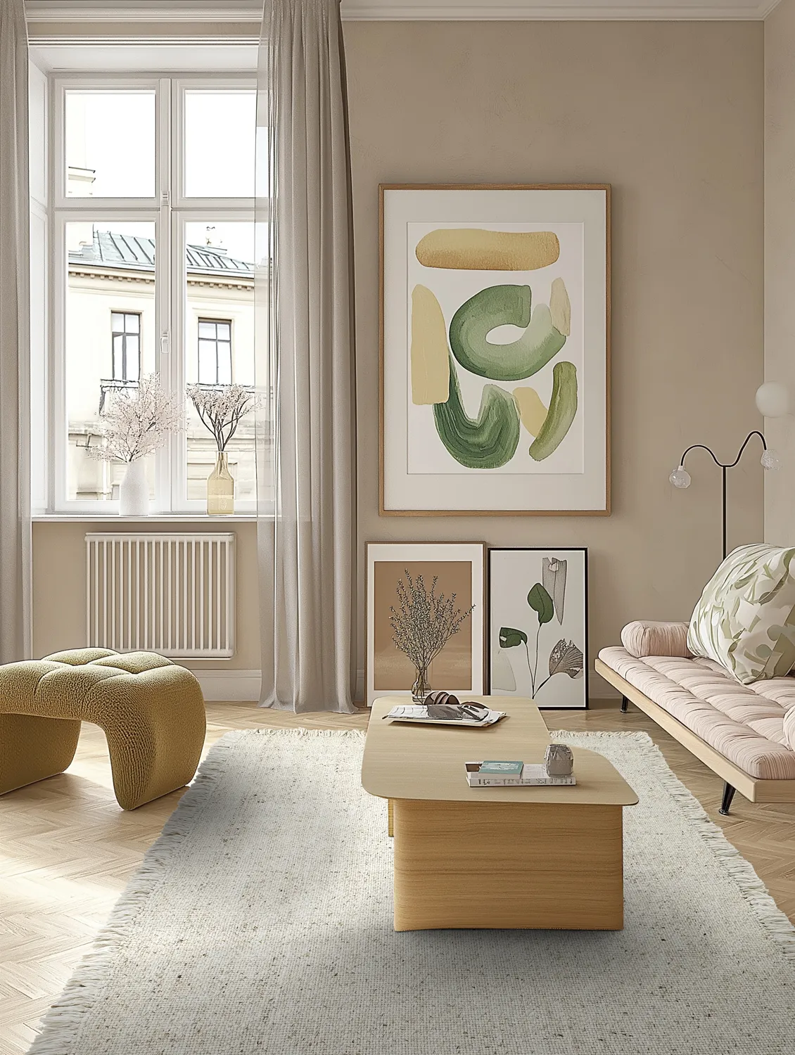 Wool rug - Dalita (beige)