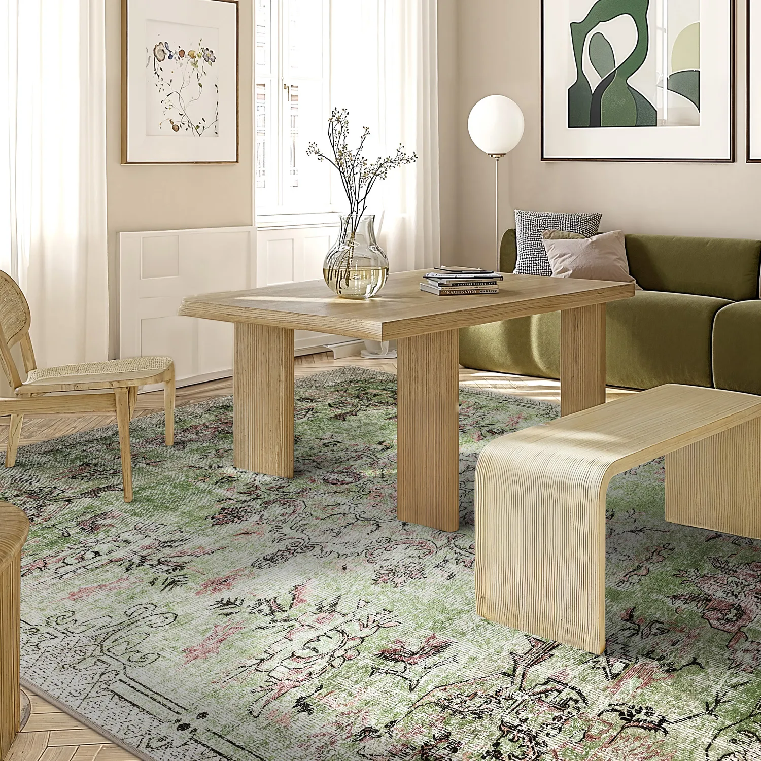 Wilton rug - Rosalie (green)