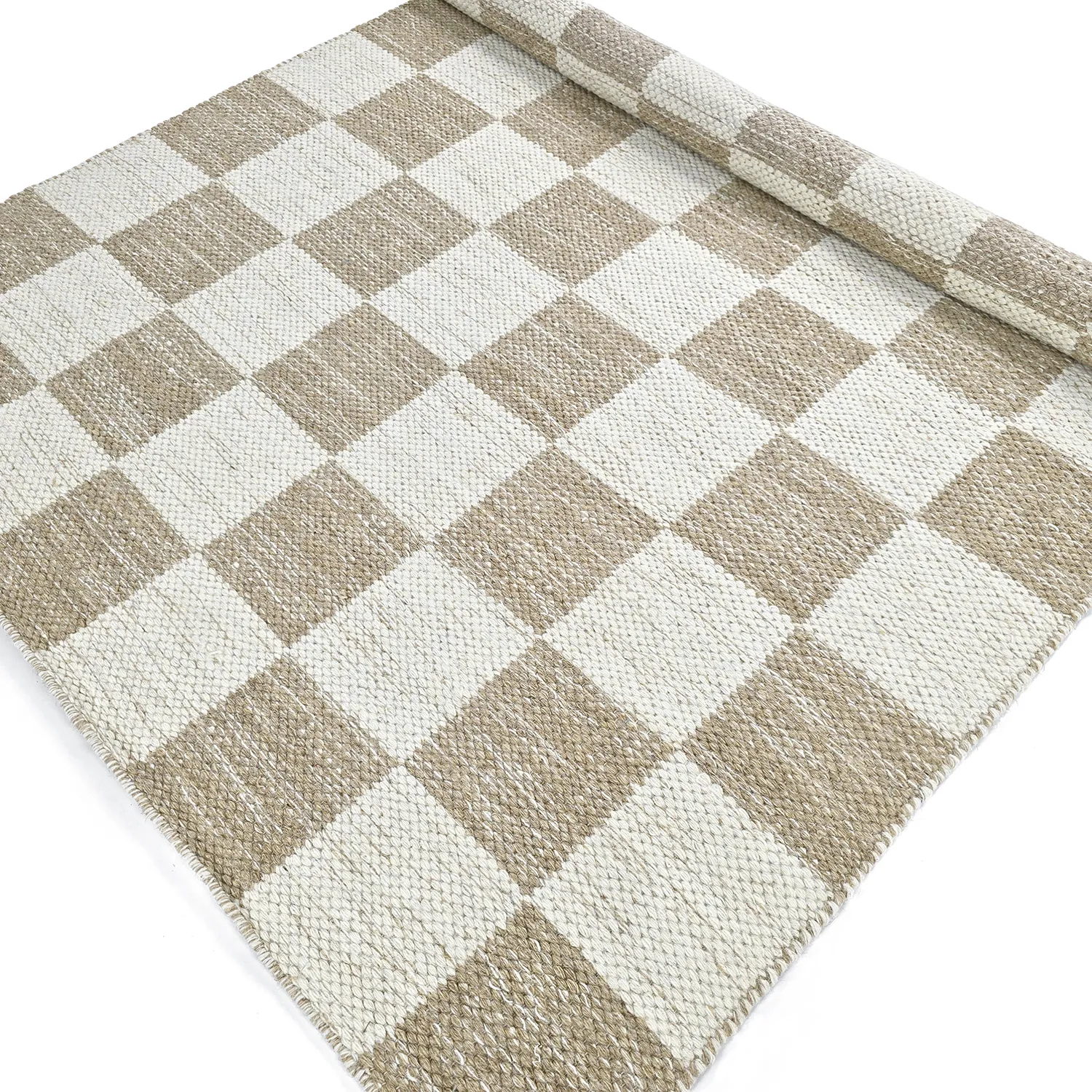 Wool rug - Dundee (beige/white)