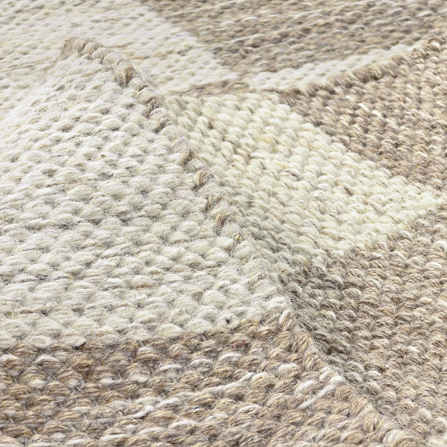 Wool rug - Dundee (beige/white)