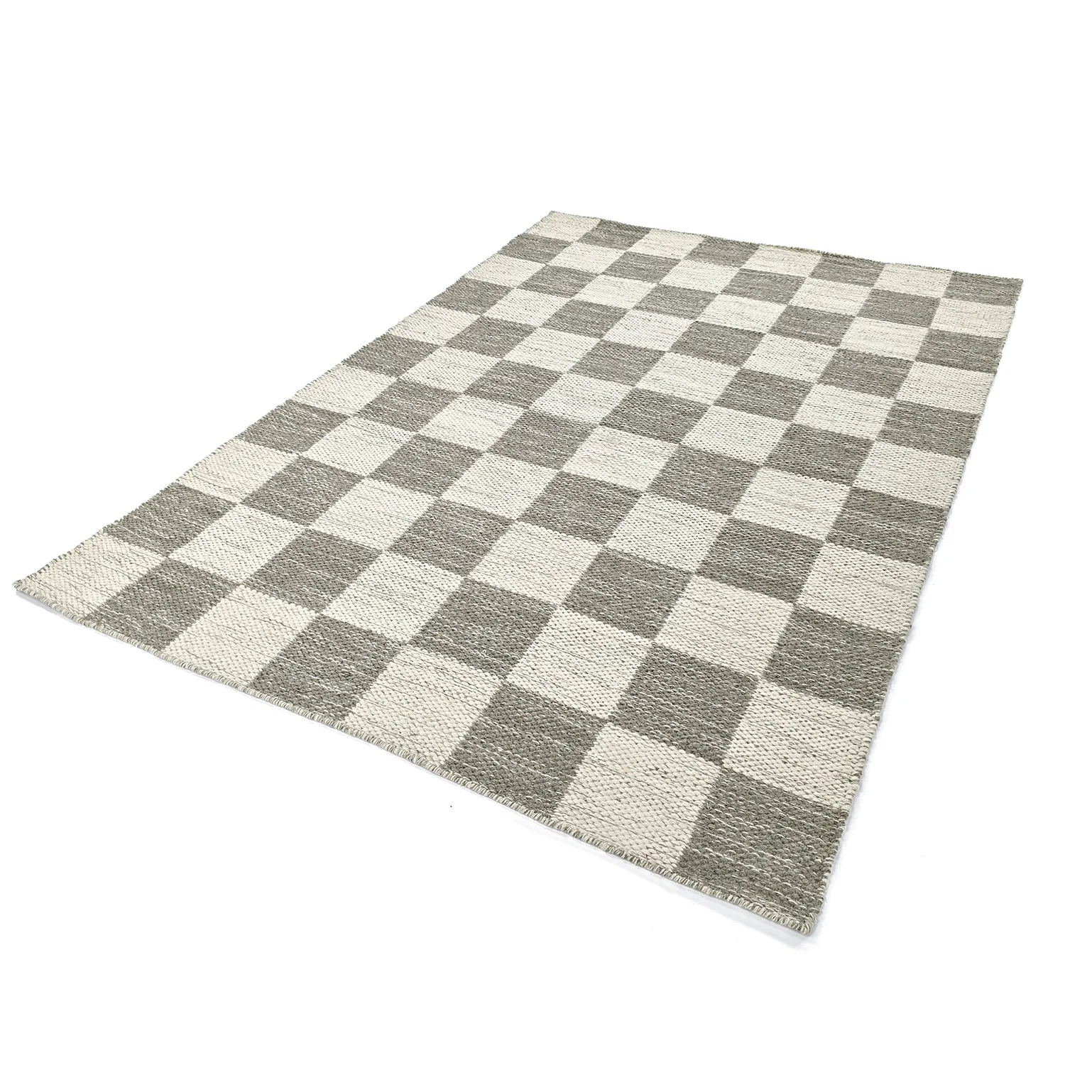 Wool rug - Dundee (grey/white)