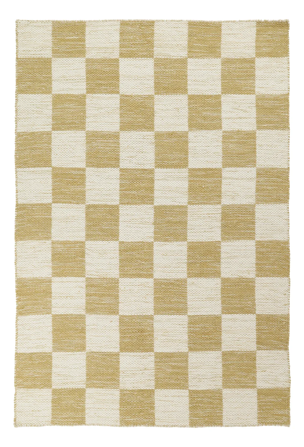Wool rug - Dundee (yellow/white)