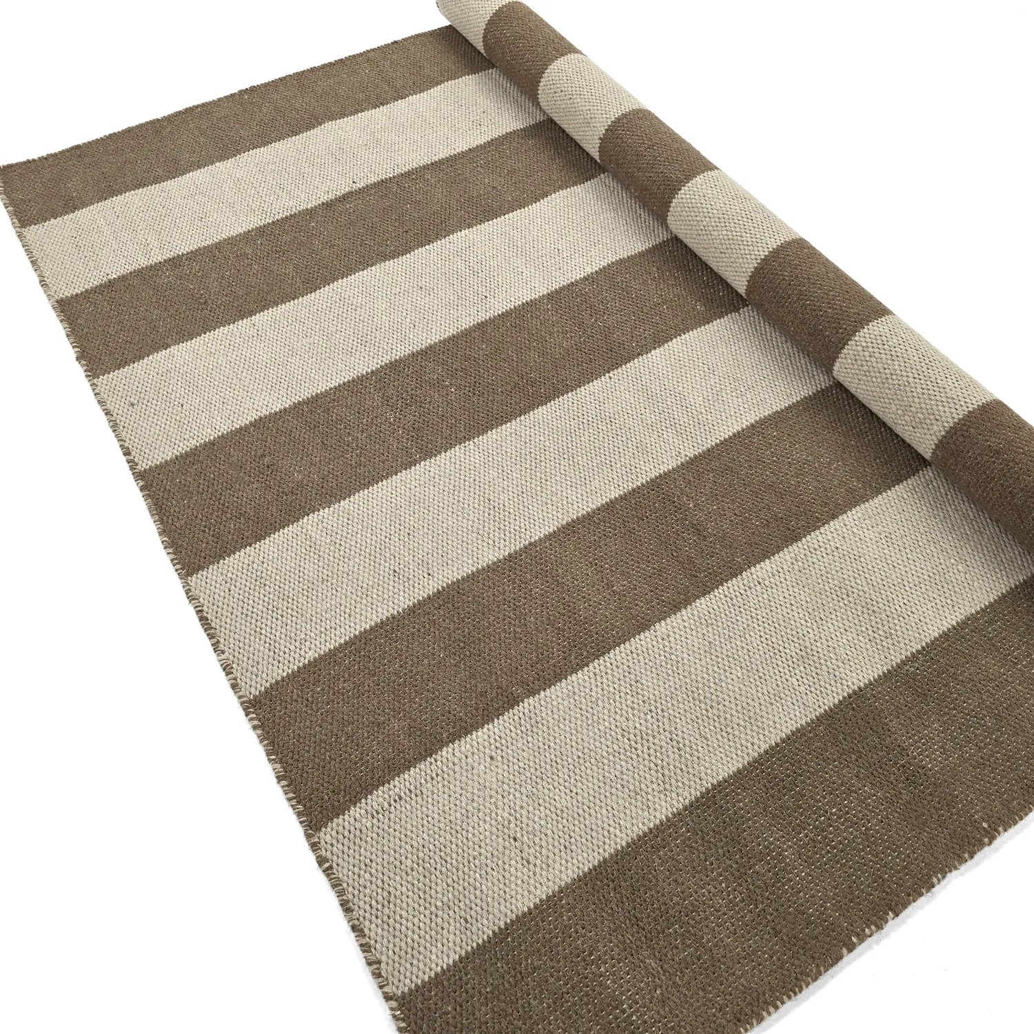 Wool rug - Garine (brown/beige)