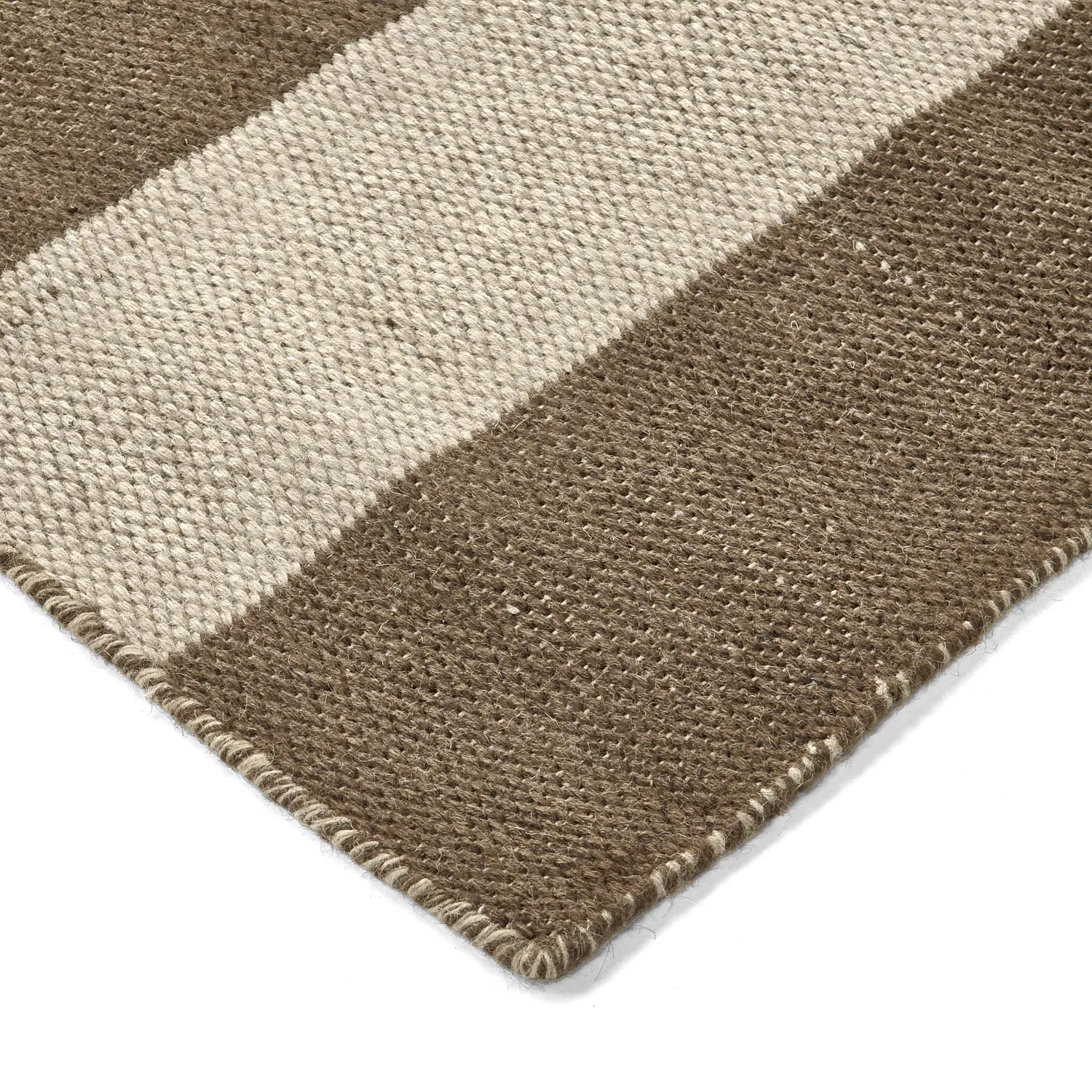 Wool rug - Garine (brown/beige)