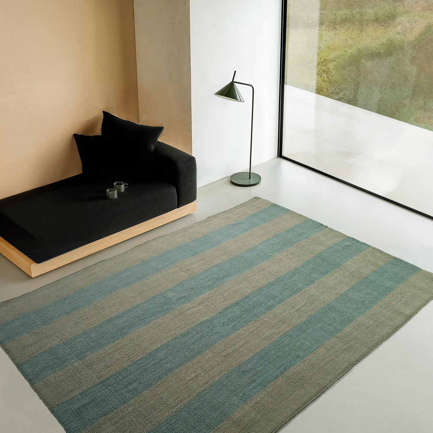 Wool rug - Garine (green)