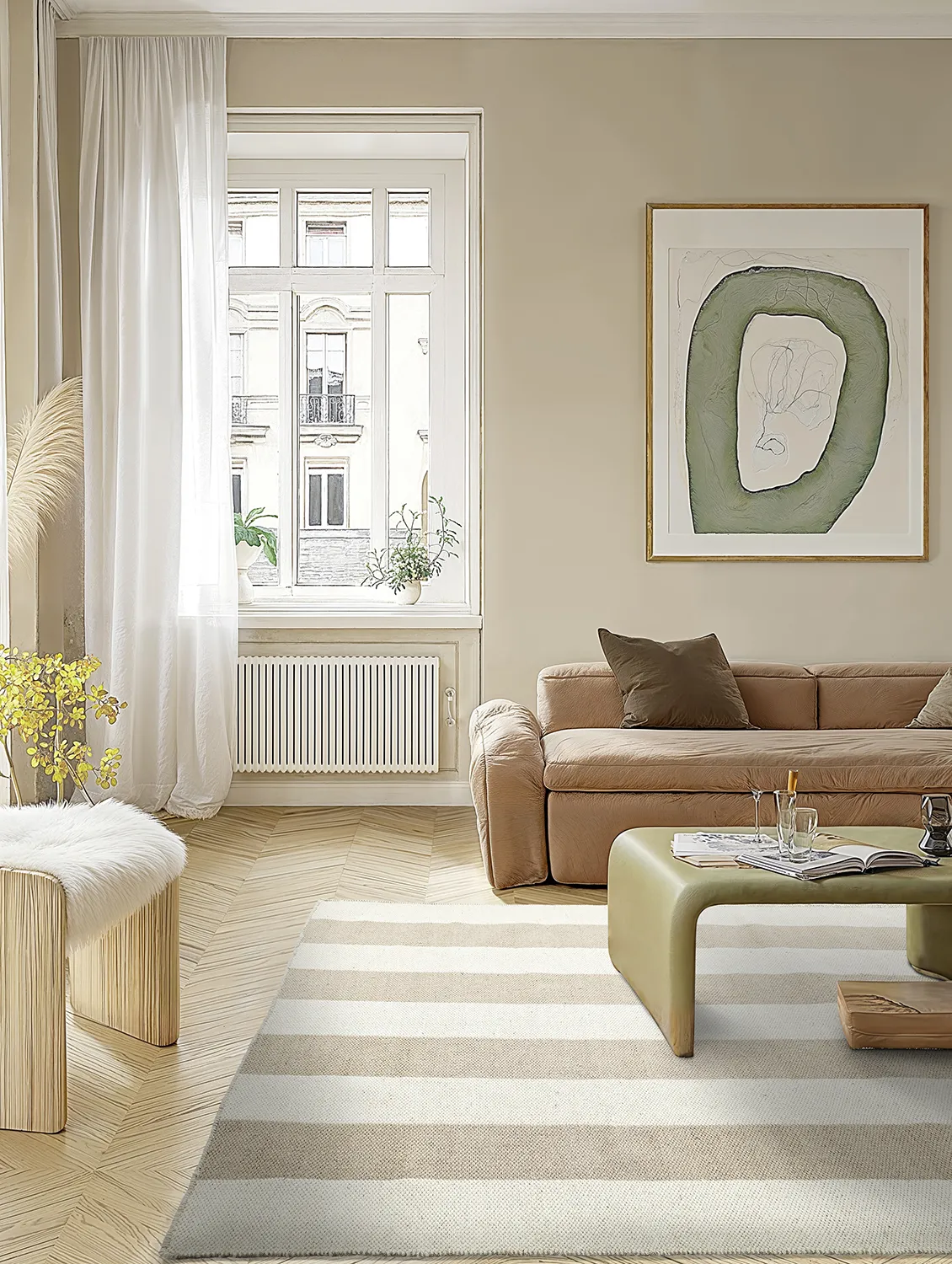 Wool rug - Garine (off white/beige)