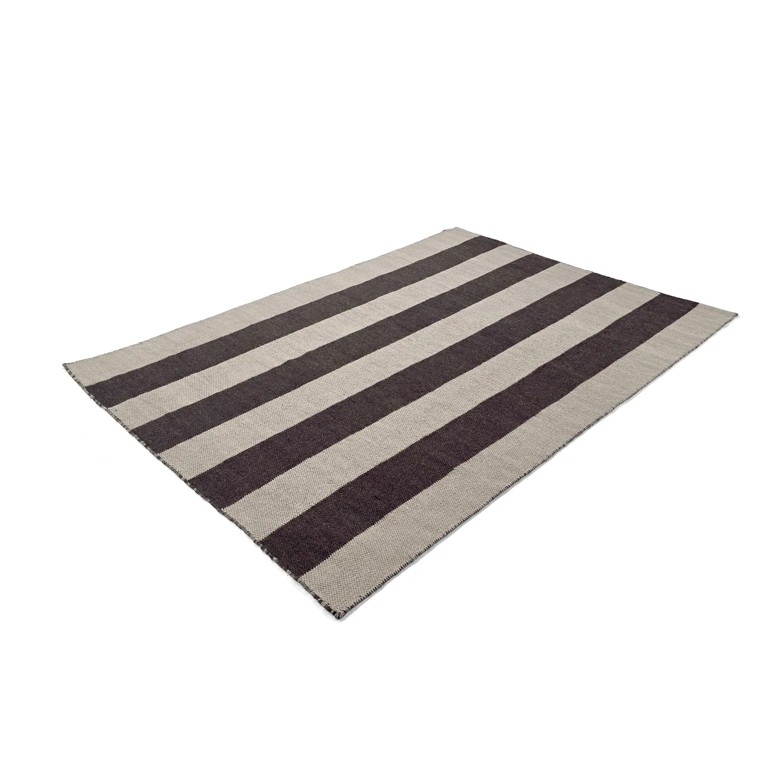 Wool rug - Garine (black/beige)