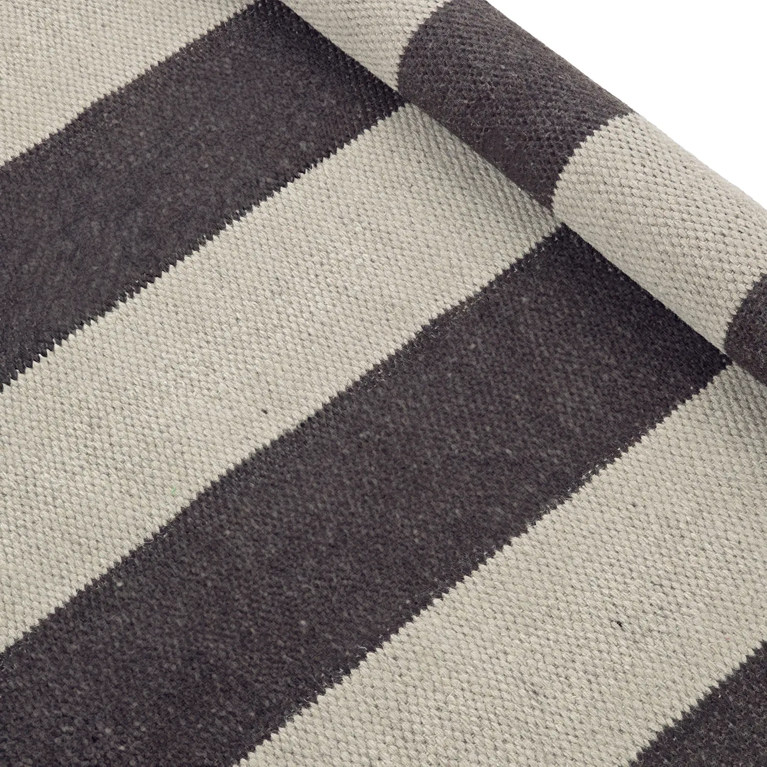 Wool rug - Garine (black/beige)