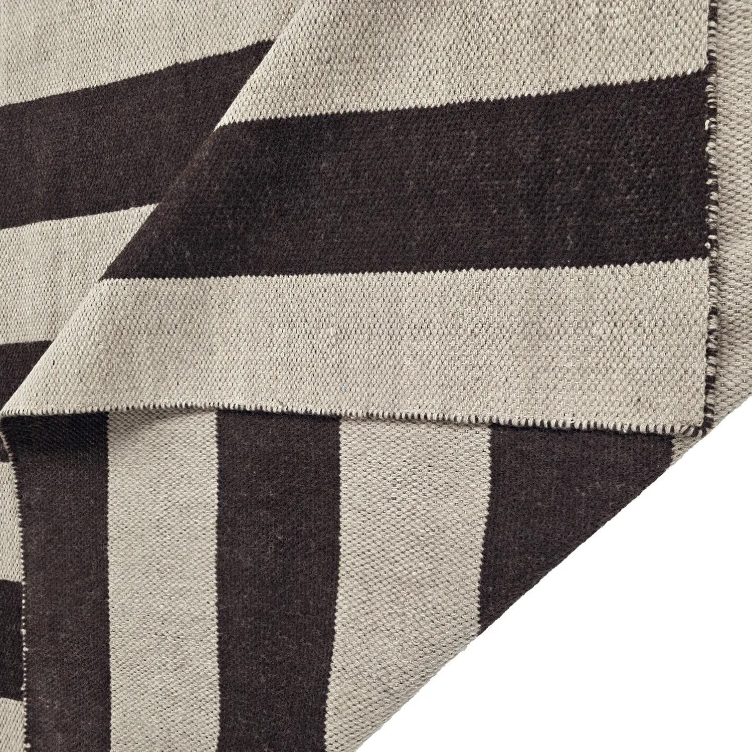 Wool rug - Garine (black/beige)