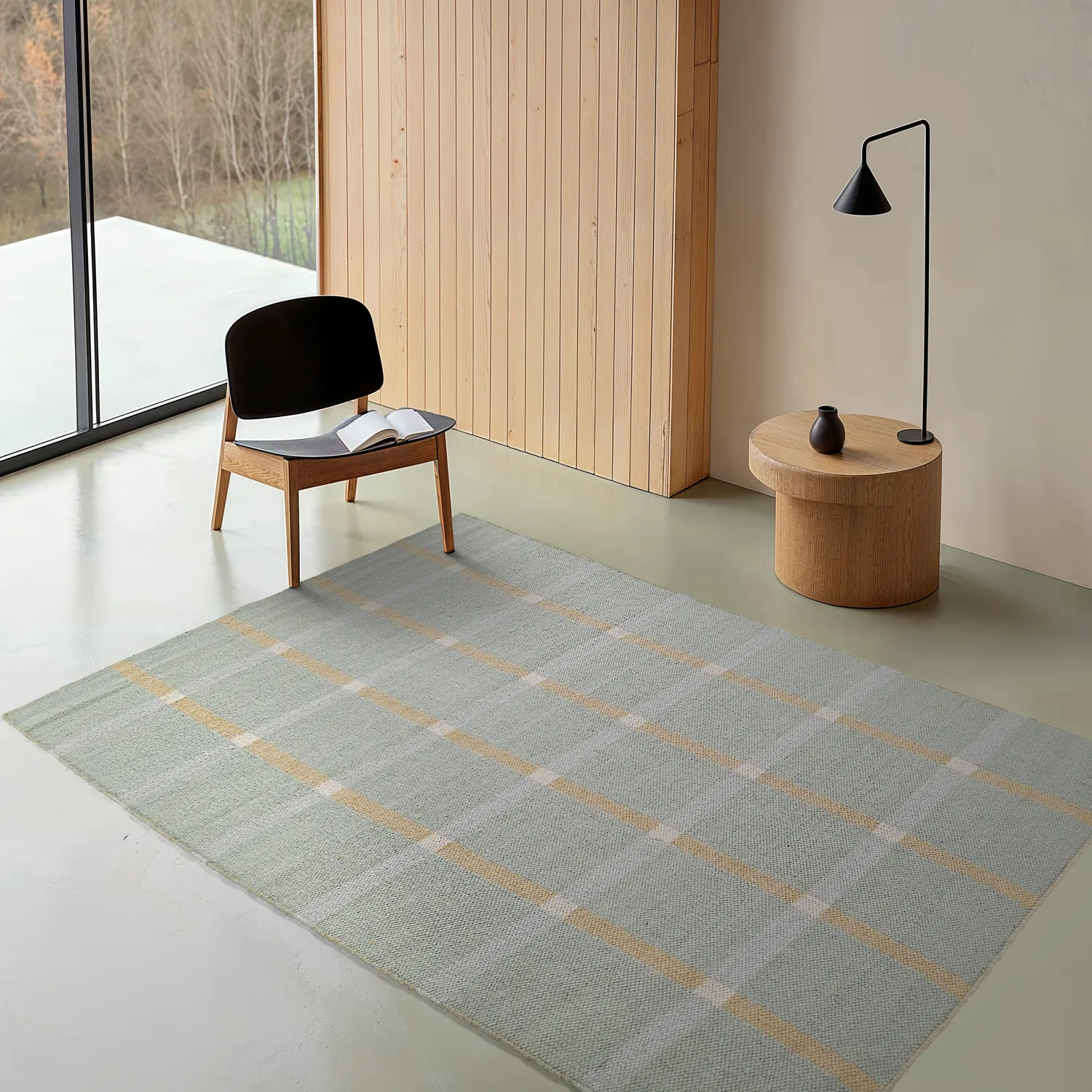 Wool rug - Gingham (no. 6)