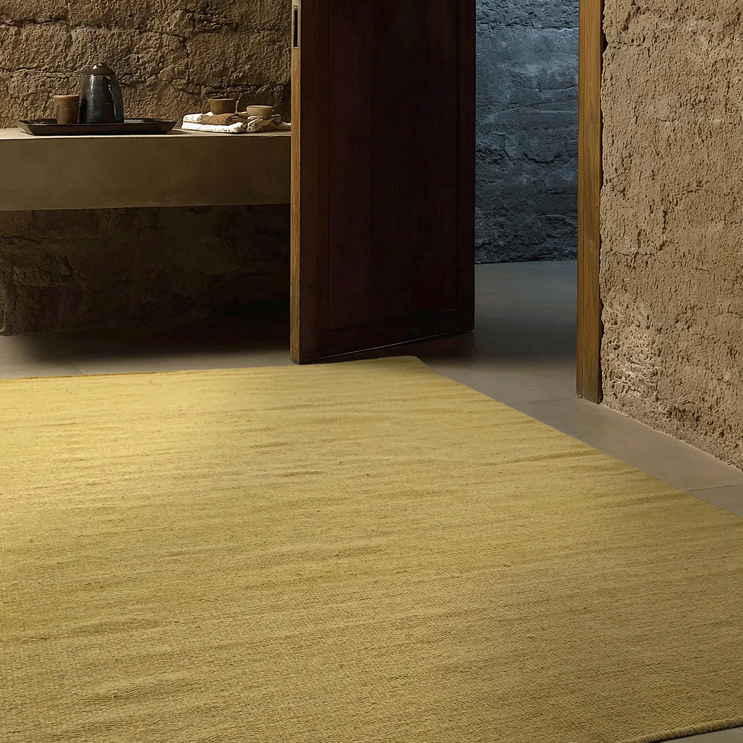 Wool rug - Hamilton (mustard)