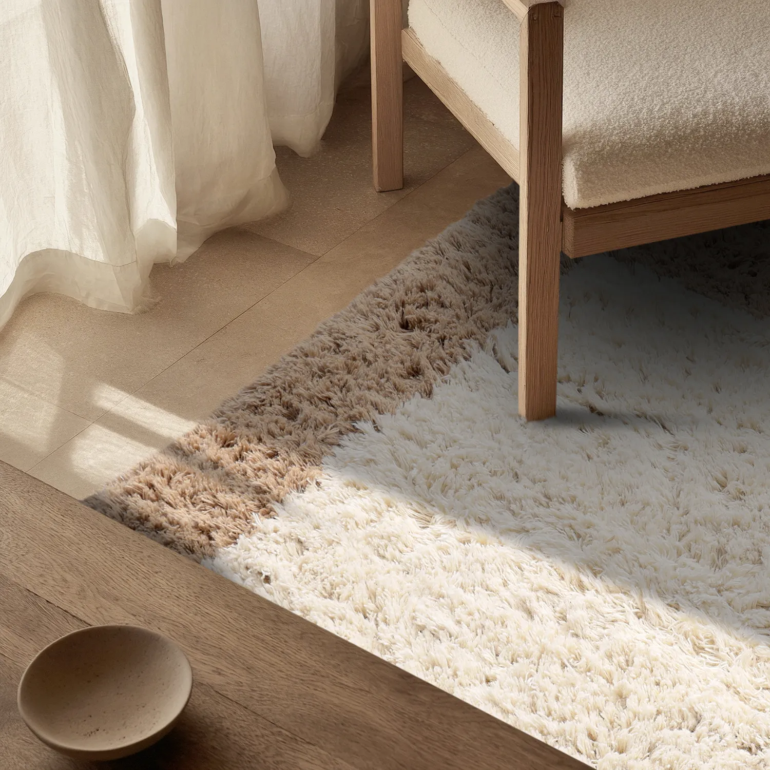 Wool rug - Khenifra Handknot Wool Premium (cream/beige)