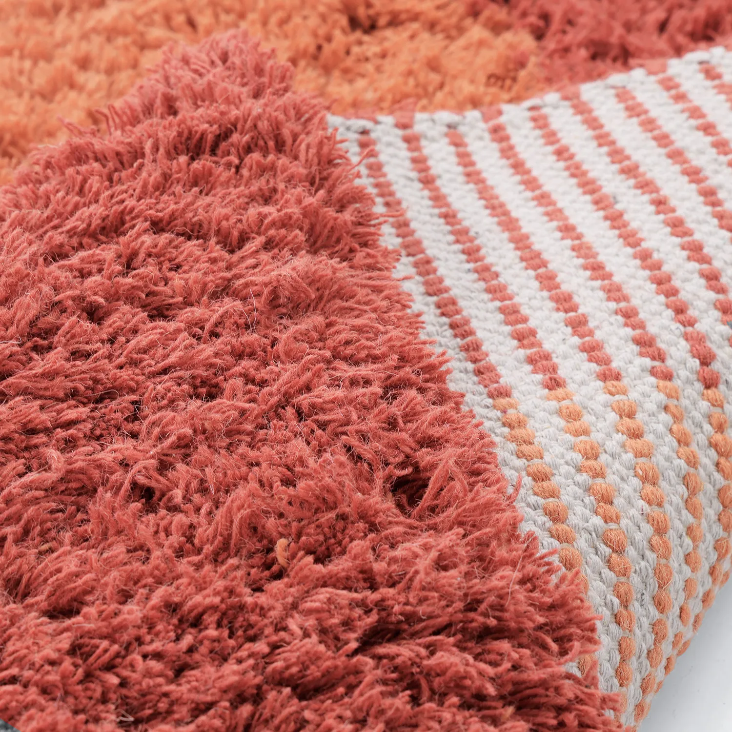 Wool rug - Khenifra Handknot Wool Premium (orange/red)