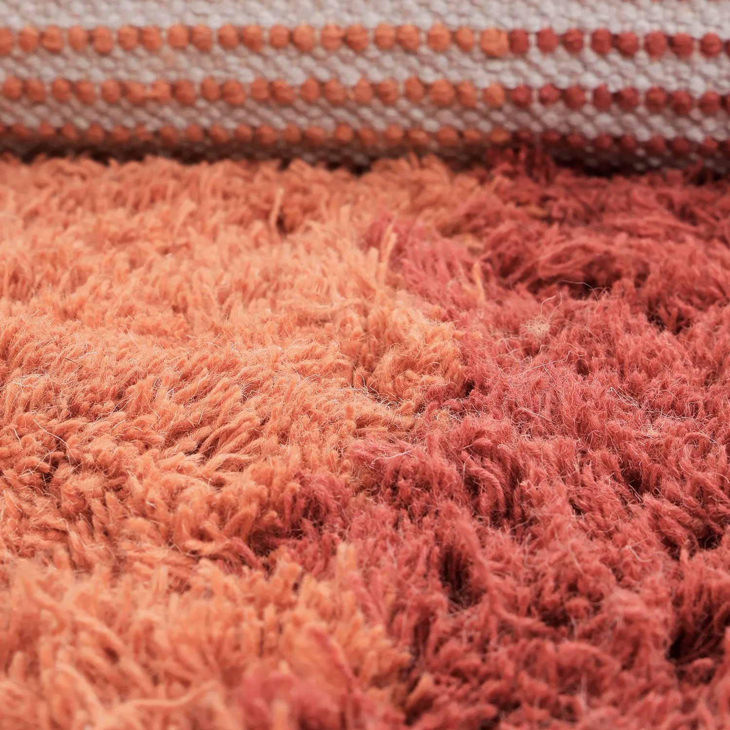 Wool rug - Khenifra Handknot Wool Premium (orange/red)