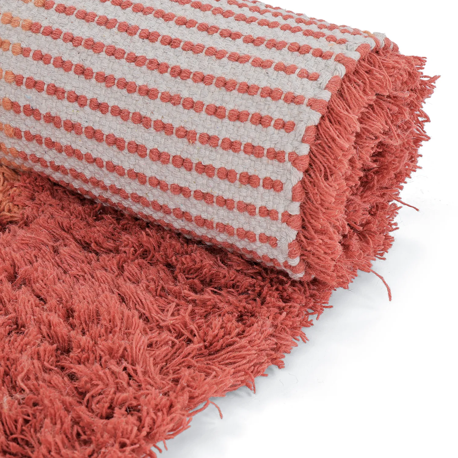 Wool rug - Khenifra Handknot Wool Premium (orange/red)