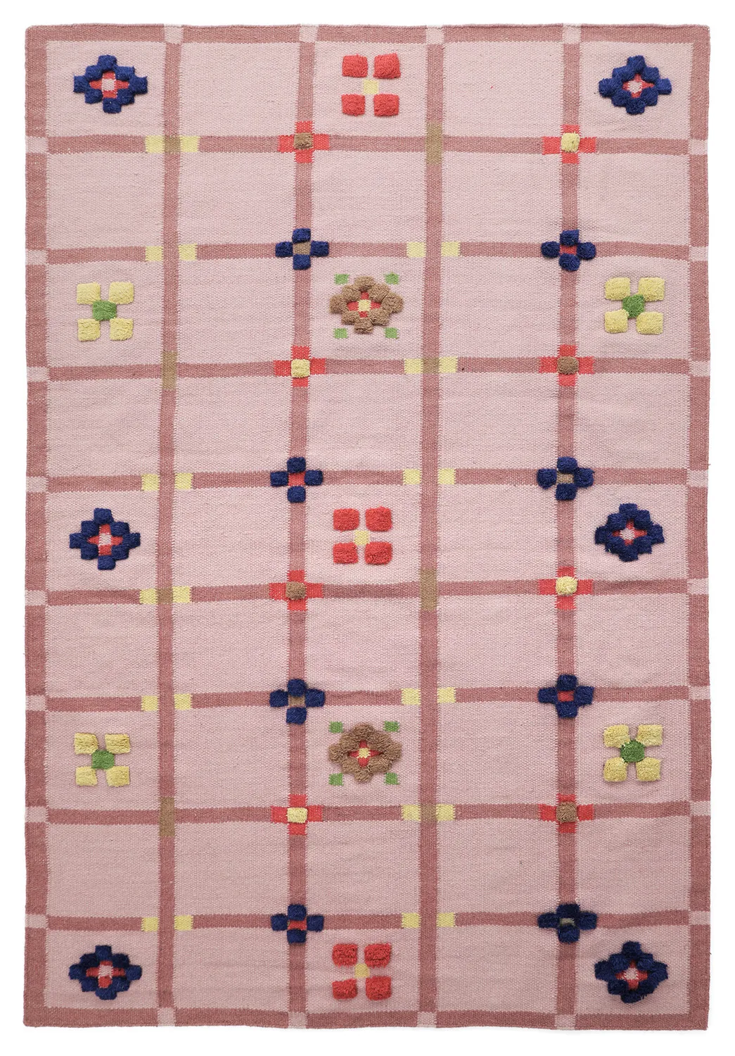 Wool rug - Lausanne Flatweave Tufted Premium (pink)